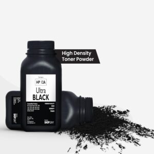 SHOPGINY Ultra Black Toner Refill Powder Compatible for HP 12A, Q2612A Toner Cartridge for HP Laserjet 1010, 1012, 1018, 1020, 1020 Plus, 1022, 3020, 3030, 3050, 3052, M1005, M1319F (Pack of 1) - Image 2