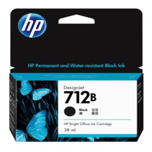 HP 712B 38-ml Black DesignJet Ink Cartridge - Image 1